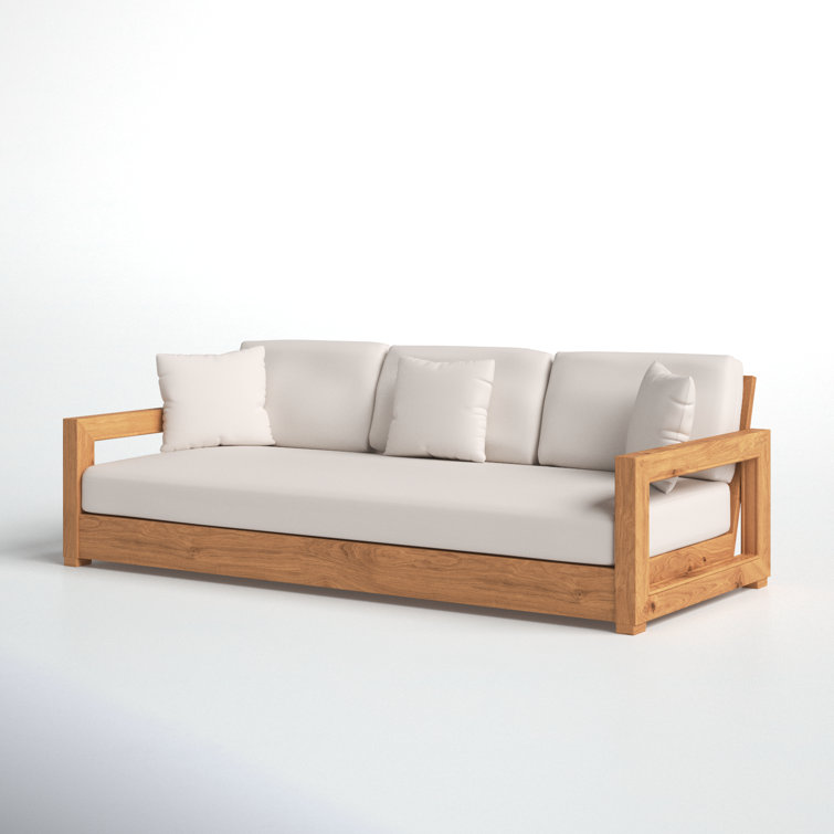 Melrose 76.55 Teak Outdoor Sofa Reviews Joss Main